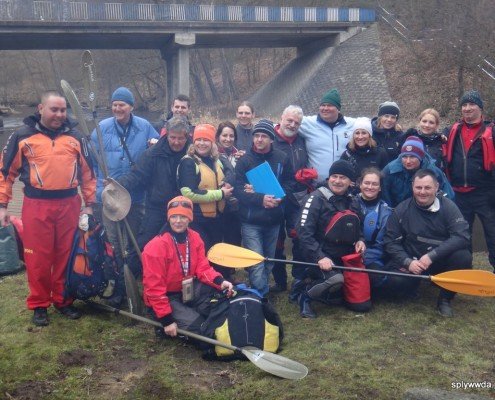 Spływ zimowy Wda 2015
