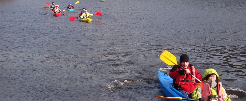 Spływ zimowy Wda 2015